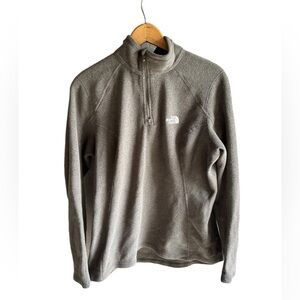 The North Face, grey 1/4 zip, women’s size large
